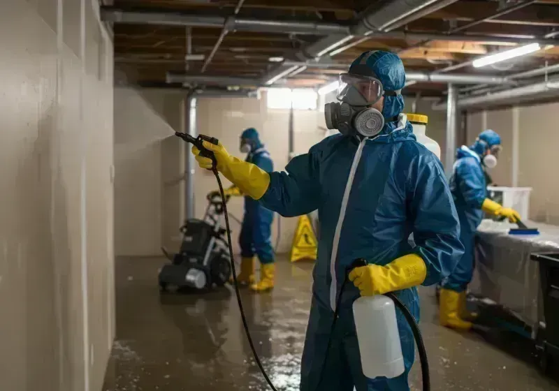 Basement Sanitization and Antimicrobial Treatment process in Englewood, CO